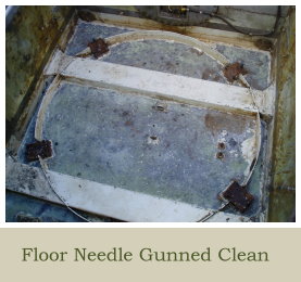 Previous Projects CVR T Sabre 02 FD 14 Fighting Compartment Section Floor Needle Gunned Clean