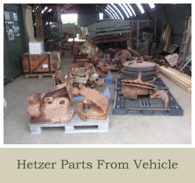 Jagdpanzer 38 (t) Hetzer parts from vehicle