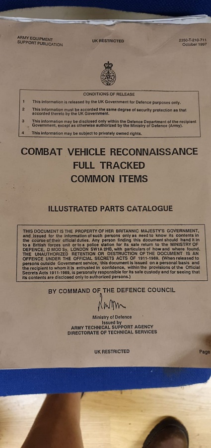 CVR T Full Tracked common items